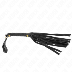 Kink - Mini Fouet Daim Noir 30 Cm